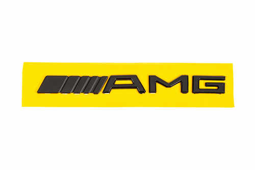 Mercedes Шильдик AMG пластик чорний (20см)