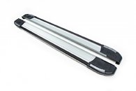 Бокові пороги Rainbow (2 шт., алюміній) Long/ExtraLong для Volkswagen Crafter 2017↗ мм.