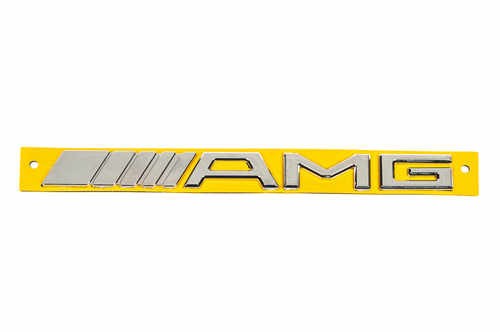 Mercedes Шильдик AMG пластик хром (20см)