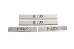 Накладка на пороги (4 шт, нерж) для Toyota Hilux 2015+
