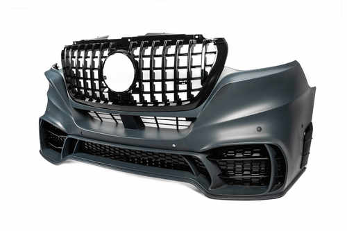 Передній бампер з решіткою V2 (AMG) для Mercedes Sprinter W907/W910 2018+