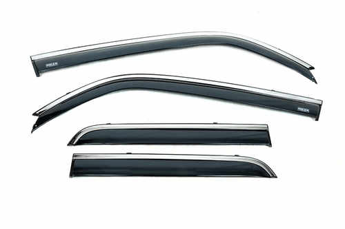Вітровики з хромом (4 шт, Niken) для Toyota 4Runner 2009-2024