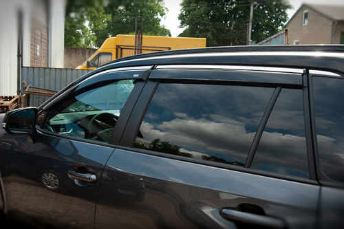 Вітровики з хромом (4 шт, Niken) для Toyota Rav 4 2019-2024