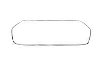 Обведення решітки (4 шт, нерж) Carmos - Турецька сталь для Ford Transit 2019-2024 рр