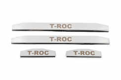 Накладки на пороги (4 шт, нерж.) для Volkswagen T-Roc