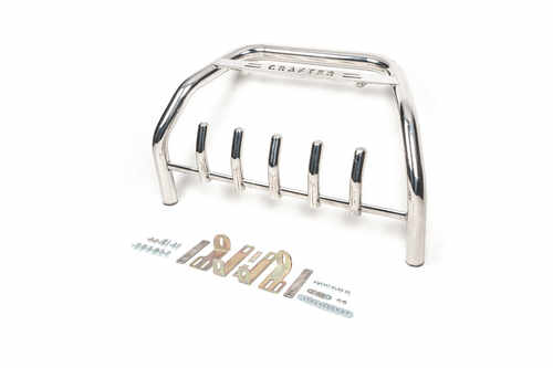 Кенгурятник WT004 (нерж) 60мм, без напису для Volkswagen Crafter 2006-2017