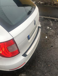 Накладка на задній бампер Carmos (SW, нерж) для Skoda Superb 2009-2015 рр.