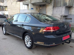 Накладка на торец заднього бампера (3 шт, нерж) Carmos - Турецька сталь для Volkswagen Passat B8 2015↗ мм.