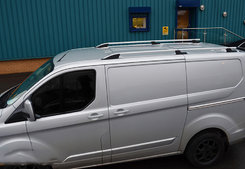Рейлинги OmsaLine Sport (2 шт, серые) Длинная база для Ford Custom 2013↗ гг.