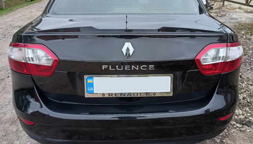 Спойлер LIP (Sunplex, чорний) для Renault Fluence 2009↗ мм.