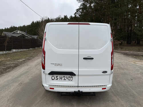 Накладка на задній бампер (нерж) для Ford Custom 2013-