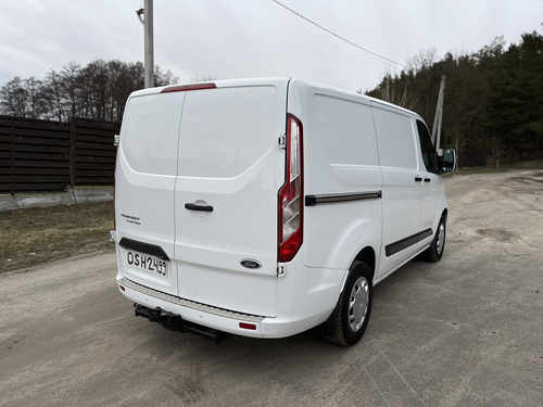 Накладка на задній бампер (нерж) для Ford Custom 2013-