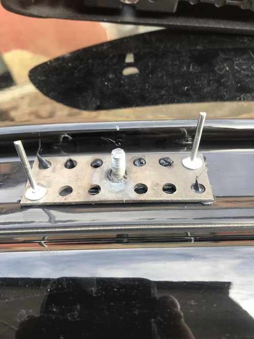 Рейлінги Хром XL база, пластикова ніжка для Peugeot Expert 2017 рр.