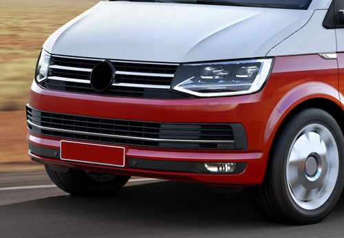 Накладки на решітку бампера 3 шт. (нерж.) для VW T6 Transporter 2015+