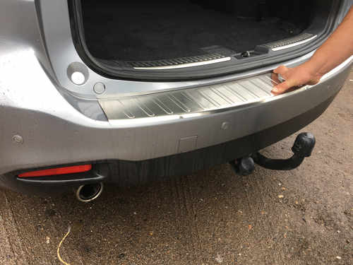 Накладка на задній бампер (нерж) для Mazda 6 2012-2018 (SW)