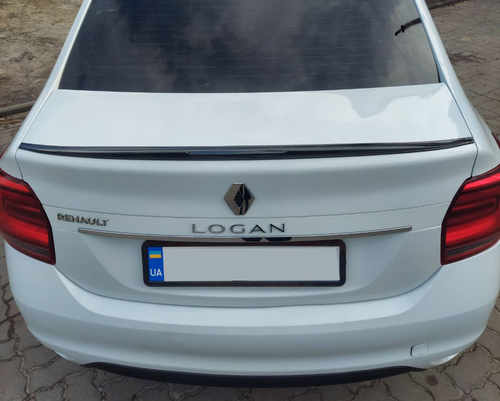 Спойлер LIP (Sunplex, чорний) для Citroen C-Elysee 2012↗ мм.