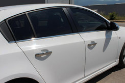 Хром накладки для Chevrolet Cruze HB окантовка вікон нерж Carmos (Туреччина)