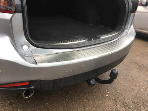 Накладка на задній бампер (нерж) для Mazda 6 2012-2018 (SW)