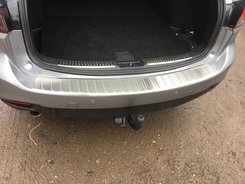 Накладка на задній бампер (нерж) для Mazda 6 2012-2018 (SW)