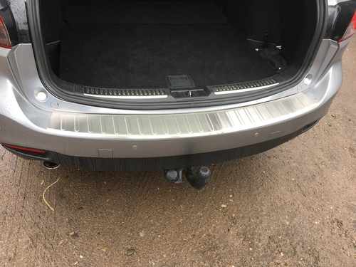 Накладка на задній бампер (нерж) для Mazda 6 2012-2018 (SW)