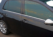 Нижні молдинги стекол OmsaLine (4 шт, нерж) Хром для Volkswagen Golf 7