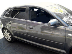 Нижні молдинги скла (нерж) для Audi A3 2004-2012 рр.