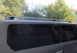 Рейлинги OmsaLine Sport (2 шт, серые) Длинная база для Ford Transit 2014↗ гг.