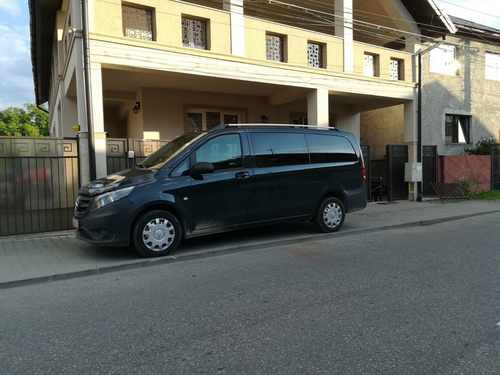 Рейлінги хром Elite (пласт. ніжки) Коротка база (SHORT) для Mercedes Vito W639 2004-2015рр.