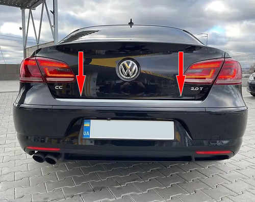 Кромка багажника (нерж.) для Volkswagen Passat СС 2008↗ мм.