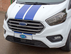 Накладки на решітку радіатора OmsaLine (4 шт., нерж.) 2018-2022 для Ford Custom 2013↗ мм.