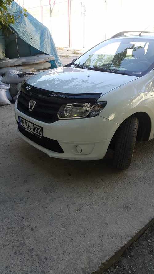 Дефлектор капота (EuroCap) для Dacia Logan MCV 2013↗ мм.