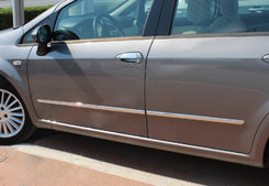 Молдинг дверний (4 шт., нерж.) для Fiat Linea 2006-2018 рр.