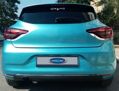 Накладки на задні ліхтарі (2 шт, нерж) для Renault Clio V 2019↗︎гг.