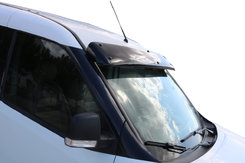Козирьок на лобове скло (чорний глянець, 5мм) для Opel Combo 2012-2018 рр.