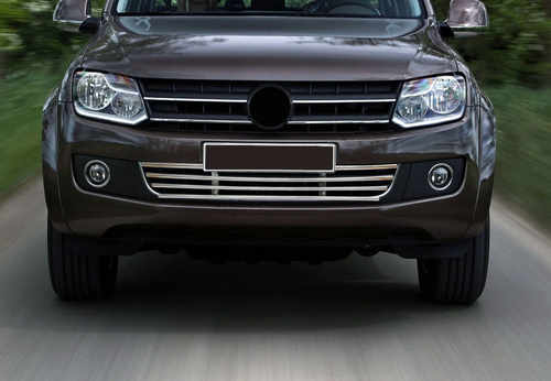 Решітка в бампер (нерж) для Volkswagen Amarok