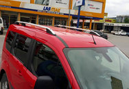 Рейлінги OmsaLine Elegance (2 шт, сірі) коротка база для Ford Connect 2014-2021 рр.