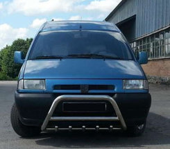 Кенгурятник WT003 (нерж) d60, без напису для Citroen Jumpy 1996-2007 років.