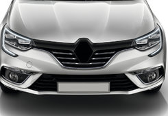 Накладки на решітку радіатора (5 шт, нерж) Carmos - Турецька сталь для Renault Megane IV 2016↗ мм.