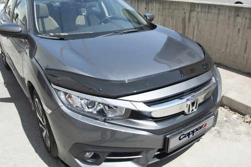 Дефлектор капота (EuroCap) для Honda Civic Sedan X 2016↗ мм.