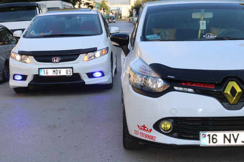 Дефлектор капота (EuroCap) для Honda Civic Sedan IX 2012-2016