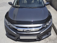 Дефлектор капота (EuroCap) для Honda Civic Sedan X 2016↗ мм.