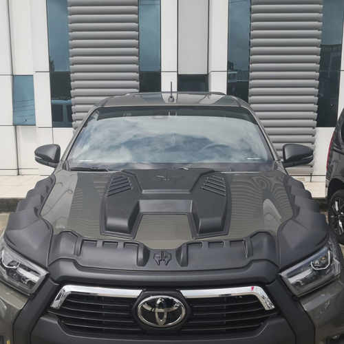 Накладка на капот V2 (ABS) для Toyota Hilux 2015↗ мм.
