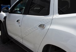 Хром накладки на ручки нерж. 4шт. для Renault Sandero 2013+\ Duster 2018+ Carmos (Туреччина)