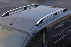 Рейлинги OmsaLine Elegance (2 шт, серые) для Ford Courier 2014↗ гг.