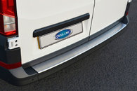 Накладка на задній бампер (Omsa, нерж) Матова для Volkswagen Crafter 2017↗ мм.