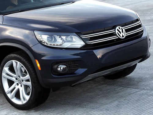 Передня накладка 2007-2010 (нерж) для Volkswagen Tiguan 2007-2016 рр.
