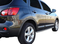 Бічні подвійні труби (2 шт., нерж) для Nissan Qashqai 2008-2014