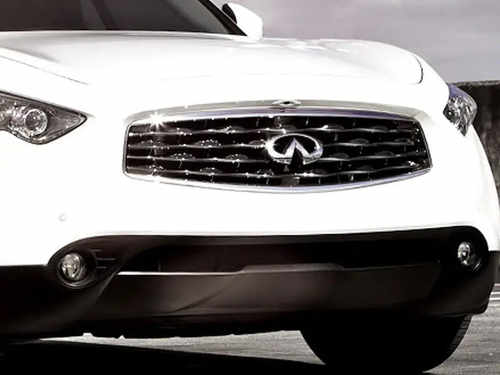 Передня накладка Libao (пластик) для Infiniti QX70 2013↗ мм.