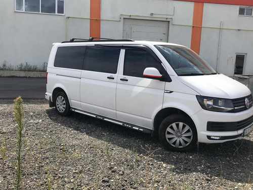 Алюмінієві рейлінги інтегровані для VW T5, T6 чорні (Довга база)