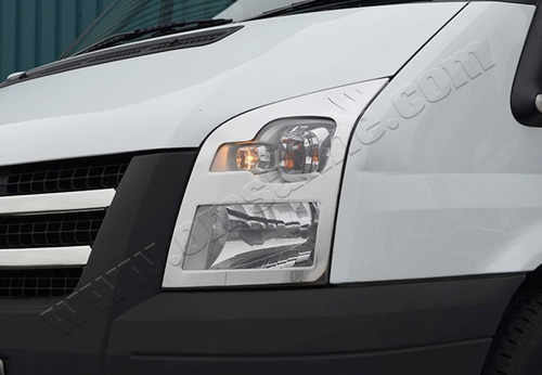 Хром накладки для Ford Transit 06-14 накладки на фари нерж Carmos (Туреччина)